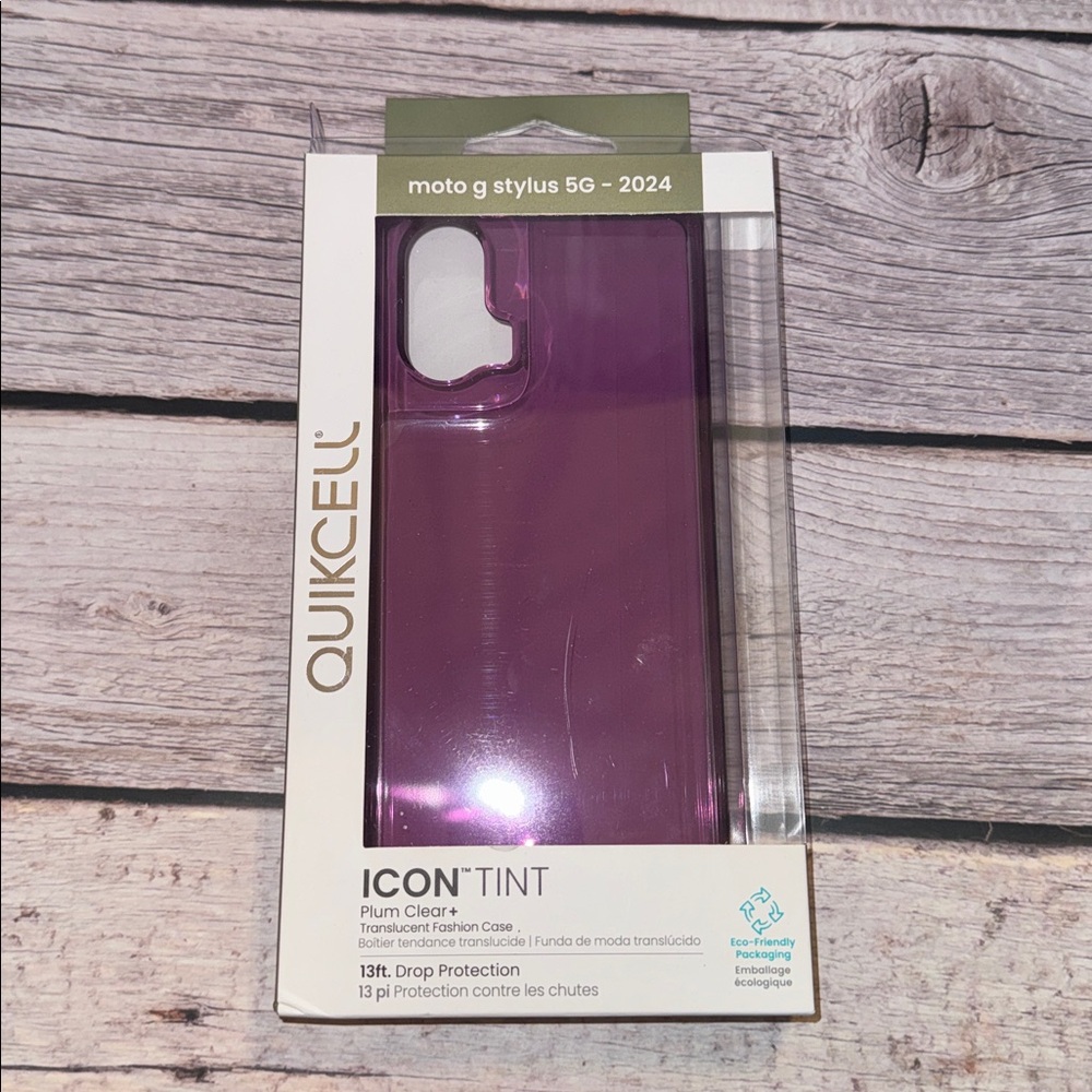 Motorola G Stylus 5G - 2024 Quikcell Icon Tint Plum Clear+ Fashion Case